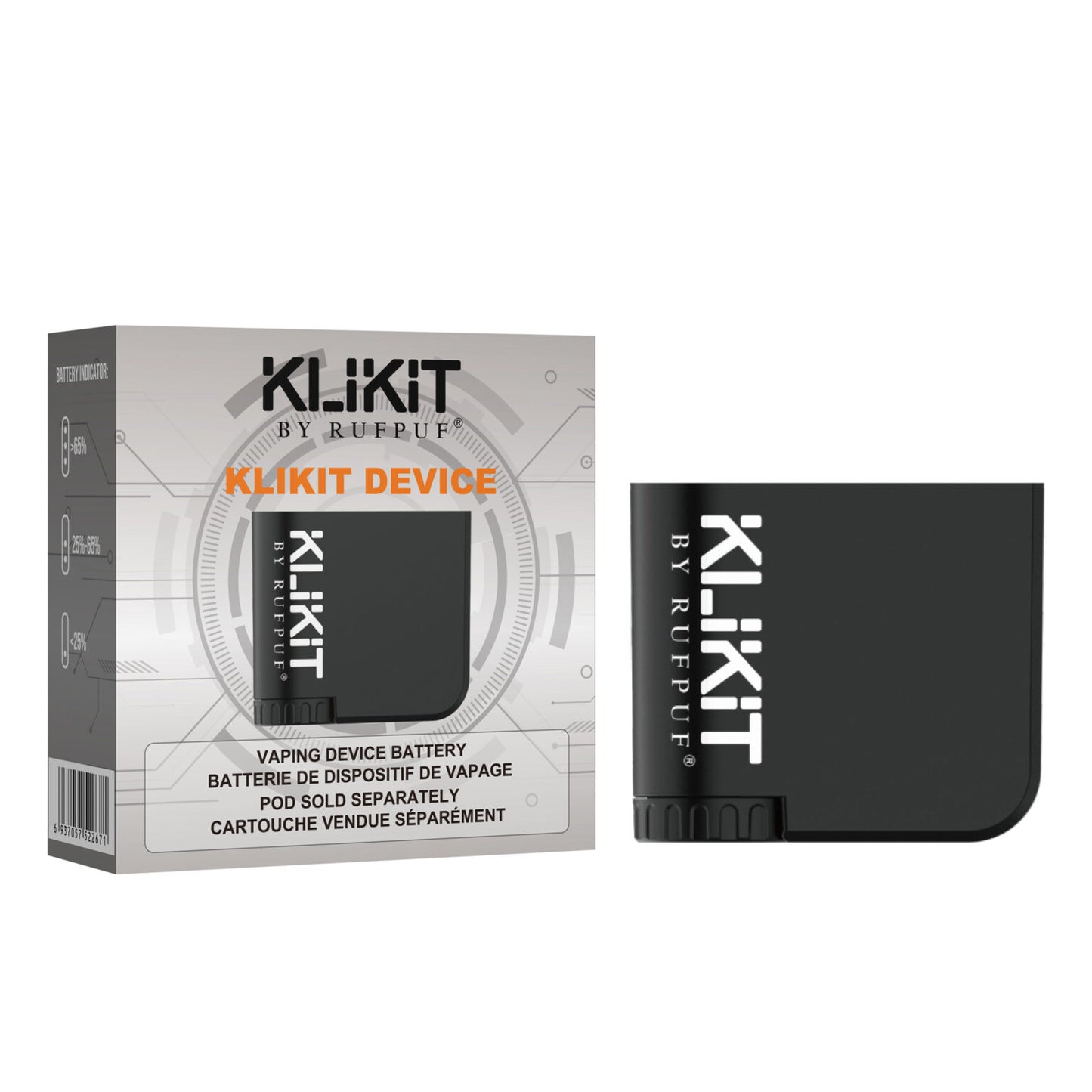 Klikit Device/Battery (Black Color)