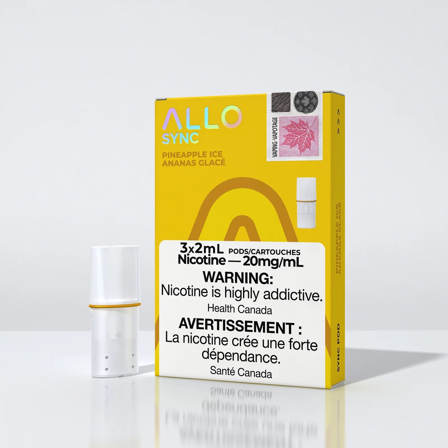 Allo Sync - Up to 400 Puffs - -Pineapple Ice