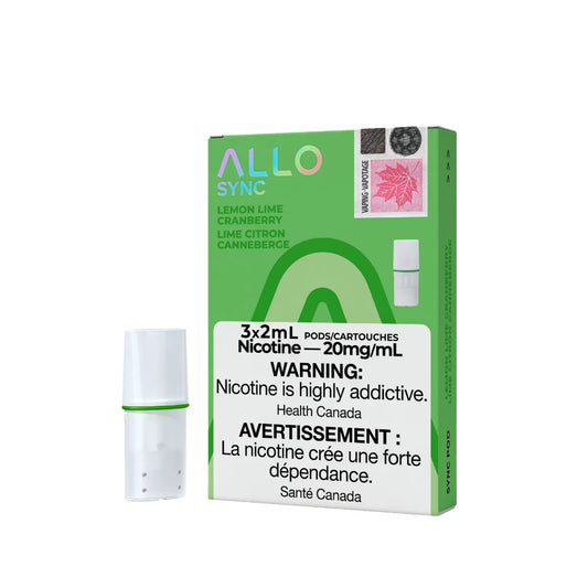 Allo Sync Pods - Smooth Draws - Lemon lime cranberry